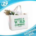 Customized Logo Adversier Canvas Bag Grocery Shopping Bag
